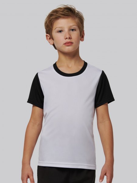 Tee-shirt de sport enfant PA4024 en coloris white/black