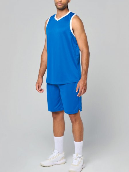 mannequin homme de face portant le Short de basket-ball homme personnalisable 