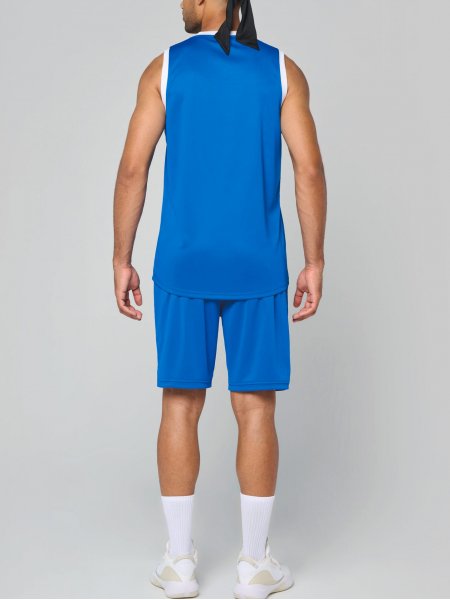 mannequin homme de dos portant le Short de basket-ball homme personnalisable 