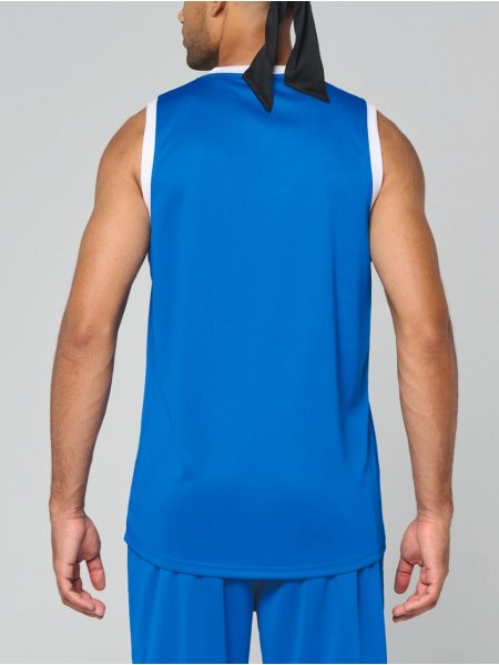 mannequin homme de dos portant le Maillot de basket-ball homme PA4050
