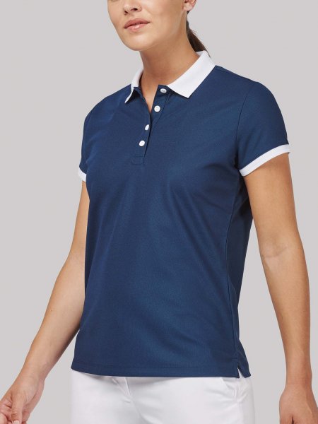 Polo de sport pour femme PA490 en coloris Sporty Navy / White