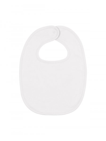 Bavoir Baby Bib à personnaliser White