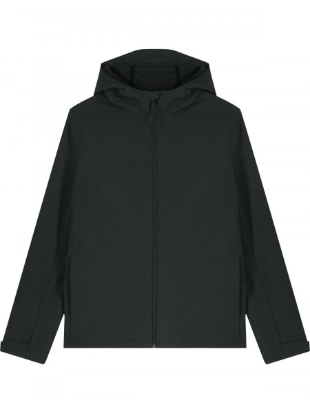 Softshell Discoverer Homme à capuche personnalisable Black