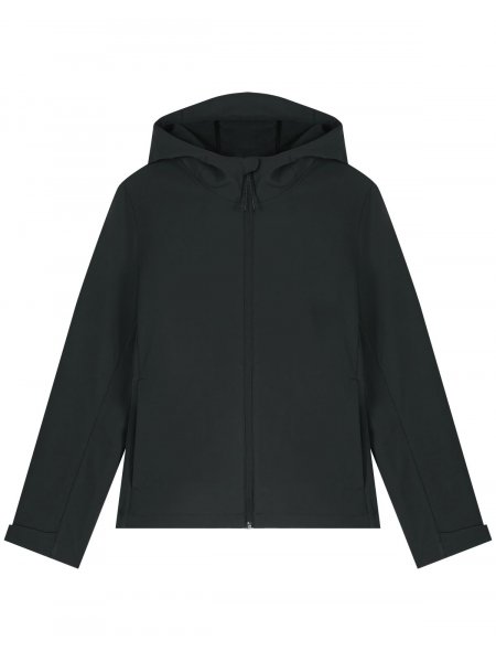 Softshell Discoverer Femme à capuche personnalisable Black