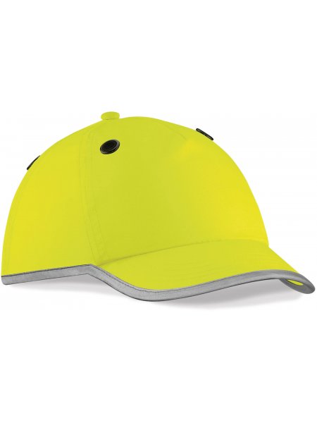 HI-VIZ BUMP CAP Casquette de protection en 812 Fluorescent Yellow