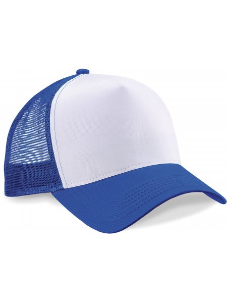 Casquette Trucker filet à personnaliser Bright Royal / White
