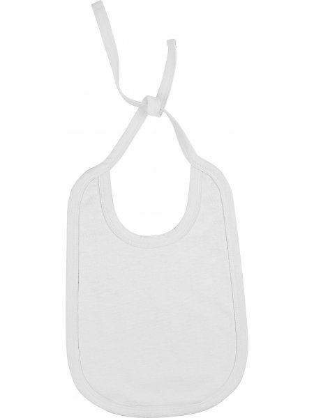 Bavoir coton bébé personnalisable White