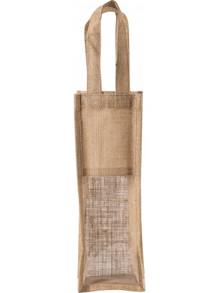 Sac porte bouteille en jute  Natural