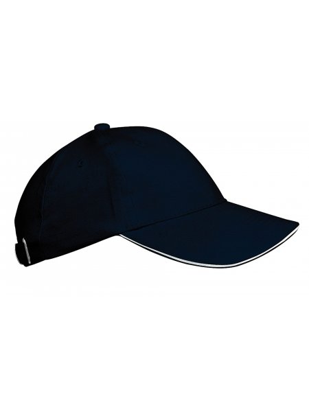 ORLANDO KIDS - Casquette enfant 6 panneaux Navy / White
