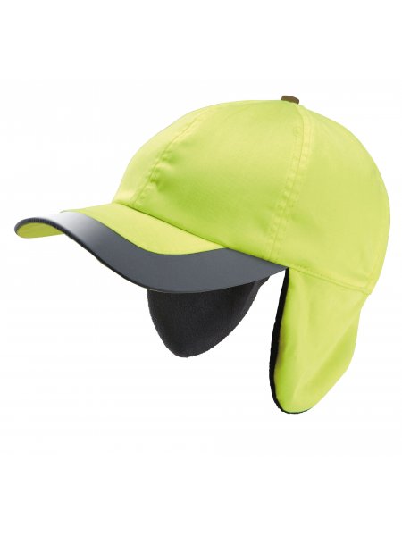 Casquette hiver fluorescente - 6 panneaux Fluorescent Yellow