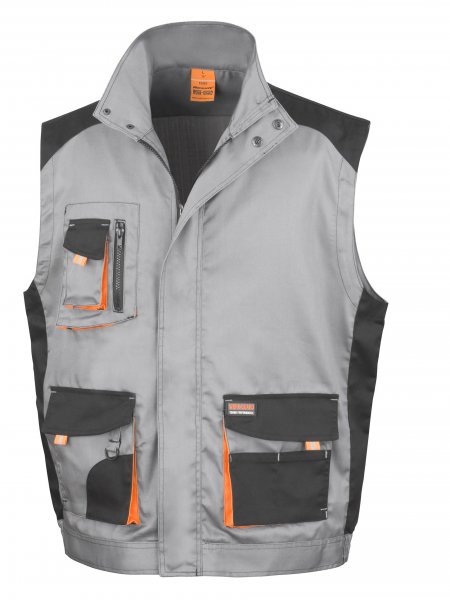 Gilet multipoches Lite  Grey / Black / Orange