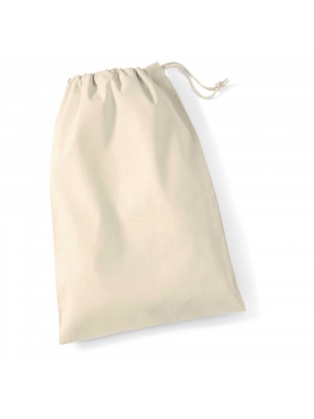 Le pochon W115 personnalisable en coloris Natural Le sac pochon à cordelettes en coton W115 en coloris Natural à personnaliser