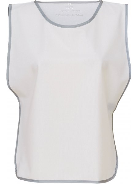 Chasuble à bordure réfléchissante à personnaliser White