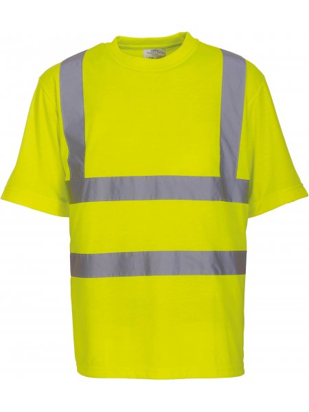 T-shirt manches courtes haute visibilité Hi Viz Yellow