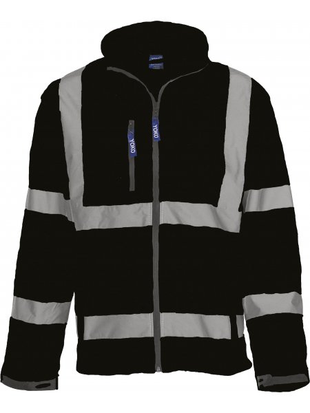 Veste softshell haute visibilité à personnaliser Black