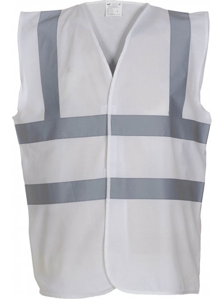 Gilet haute visibilité à personnaliser White