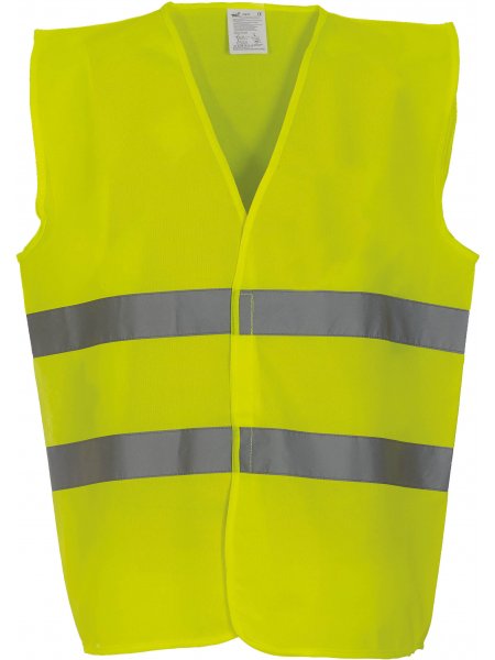 Gilet à 2 bandes haute visibilité à personnaliser Hi Viz Yellow
