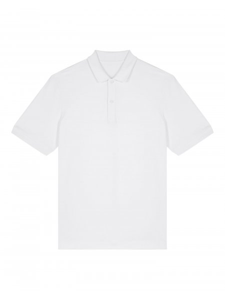 Polo unisexe en coton bio à personnaliser - Prepster 2.0 White