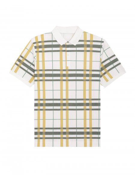 Polo unisexe à motifs carreaux - Prepster AOP Check Jojoba