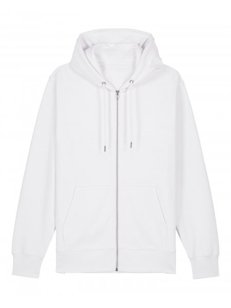 Sweat à capuche zippé personnalisé | Cultivator 2.0 White