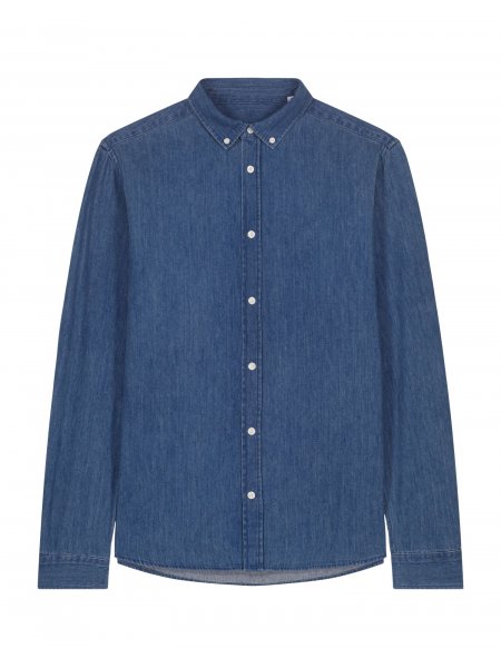 Stanley Denim Shirt personnalisable Mid Wash