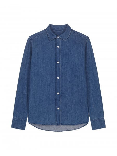 Chemise Stella Denim personnalisable Mid Wash