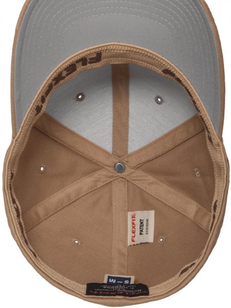 Intérieur de la casquette Flexfit Wolly Combed en coloris Khaki