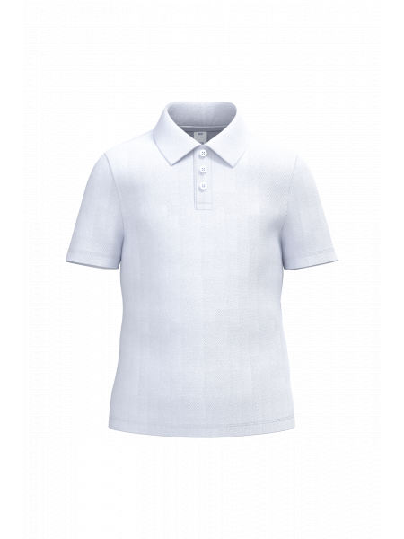Polo piqué enfant Basic personnalisable White