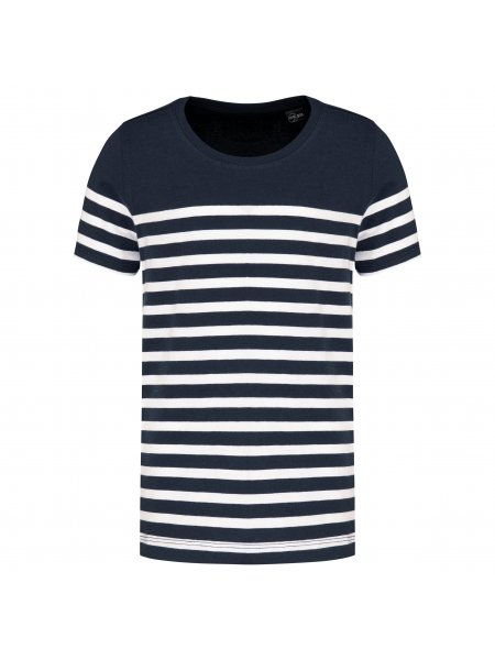 Tee-shirt marin enfant personnalisé Navy / White