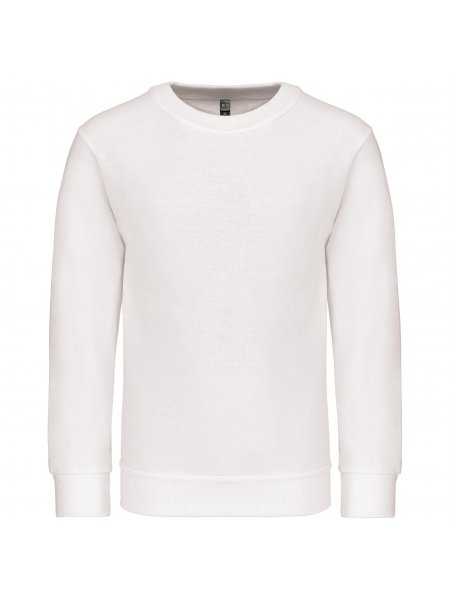 Sweat-shirt col rond enfant  White