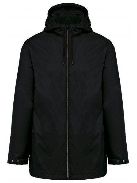 Parka personnalisée doublée polaire Black