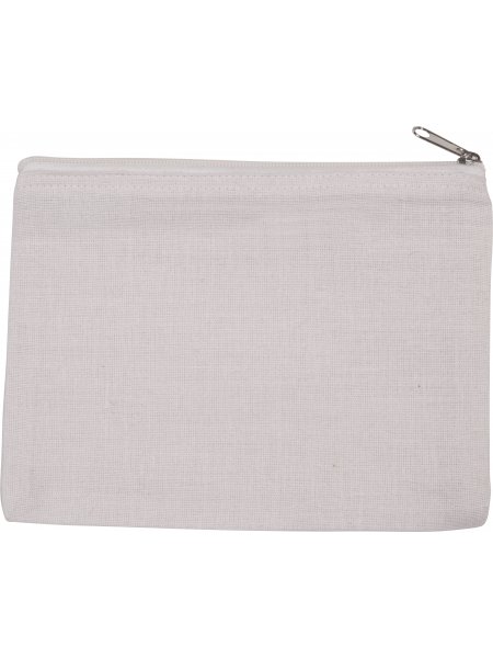 Pochette en toile de jute personnalisable Vanilla White