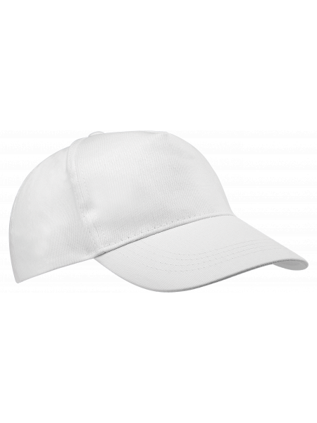 Casquette pas chère personnalisable - fermeture scratch White