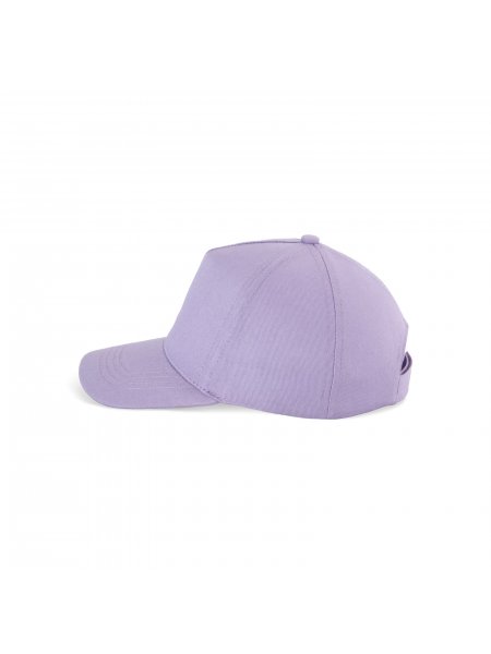 Packshot enfant casquette 5 panneaux de profil couleur violet clair Packshot enfant casquette 5 panneaux de profil couleur violet clair