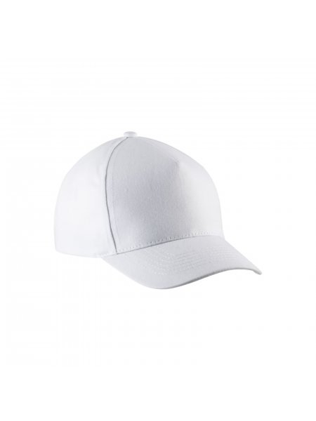 Casquette enfant en coton - 5 panneaux White