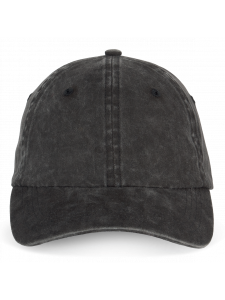 Casquette écoresponsable délavée unisexe personnalisable Washed Black