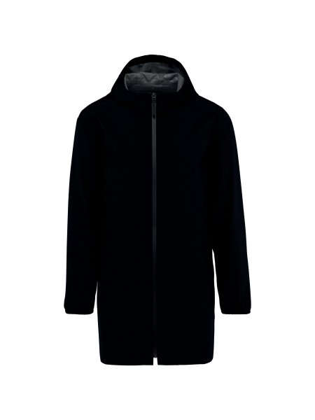 Veste imperméable recyclée unisexe personnalisable Black