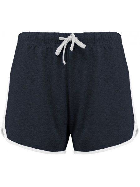 Short de sport femme personnalisable Navy / White