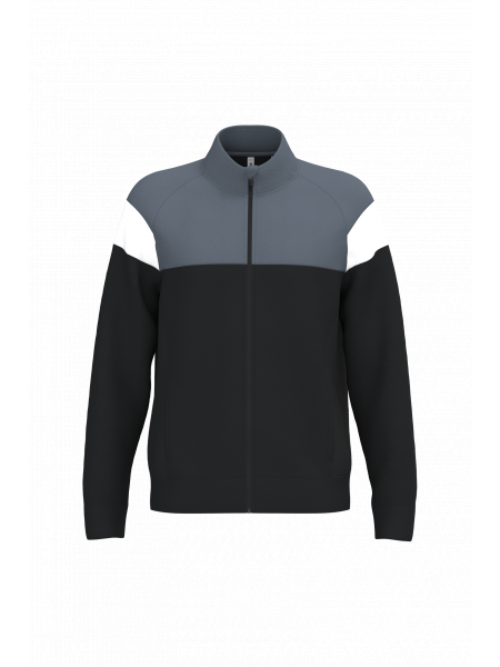 Veste de survêtement zippée unisexe personnalisable Black / Sport Grey