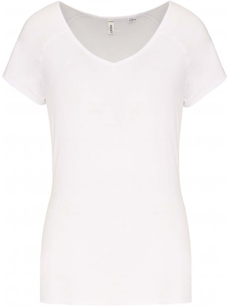 Tee shirt sport pour femme en polyester recyclé White