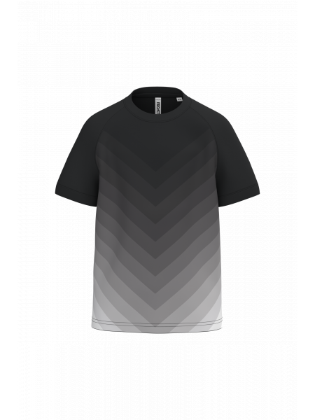 Maillot multisport polyester sublimé enfant personnalisable Black