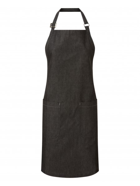 Tablier denim en coton bio Black