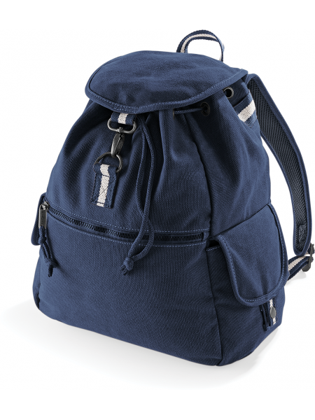 Sac à dos vintage en toile personnalisable Vintage Oxford Navy
