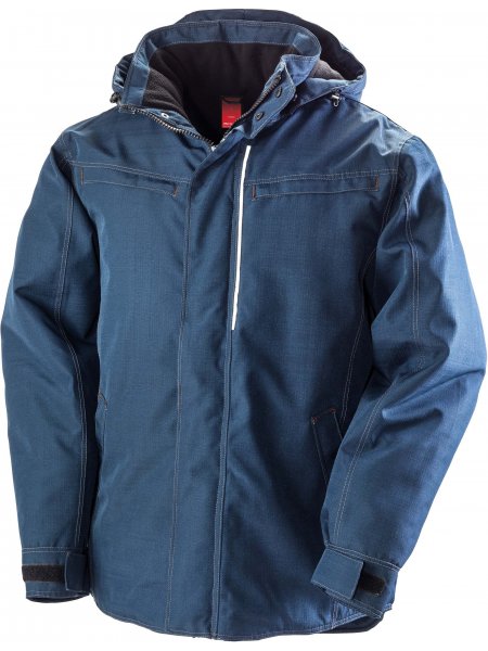 Parka robuste "effet denim" à personnaliser Navy