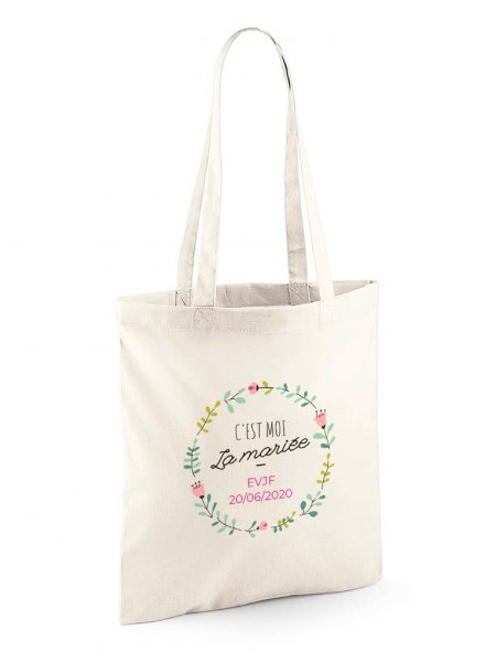 Le tote bag W101 à personnaliser en coloris Natural