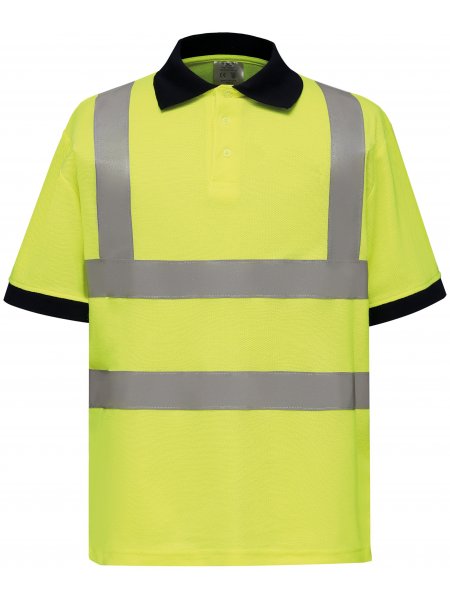 Polo haute visibilité à personnaliser Hi Viz Yellow