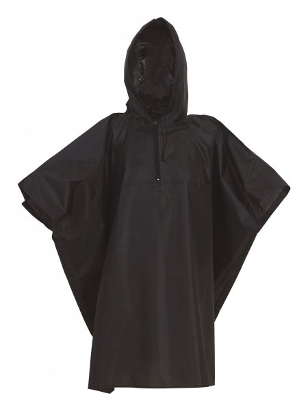 Poncho de pluie à personnaliser Black