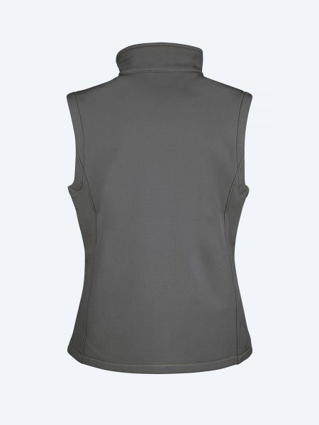 Gilet softshell femme R232F coloris gris vu de dos Gilet softshell femme R232F coloris gris vu de dos