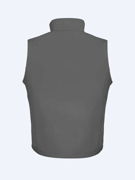 Gilet softshell homme R232M coloris gris vu de dos