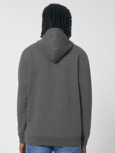 Dos du sweat à capuche en coton recyclé Re-Cruiser en coloris re-black Dos du sweat à capuche en coton recyclé Re-Cruiser en coloris re-black